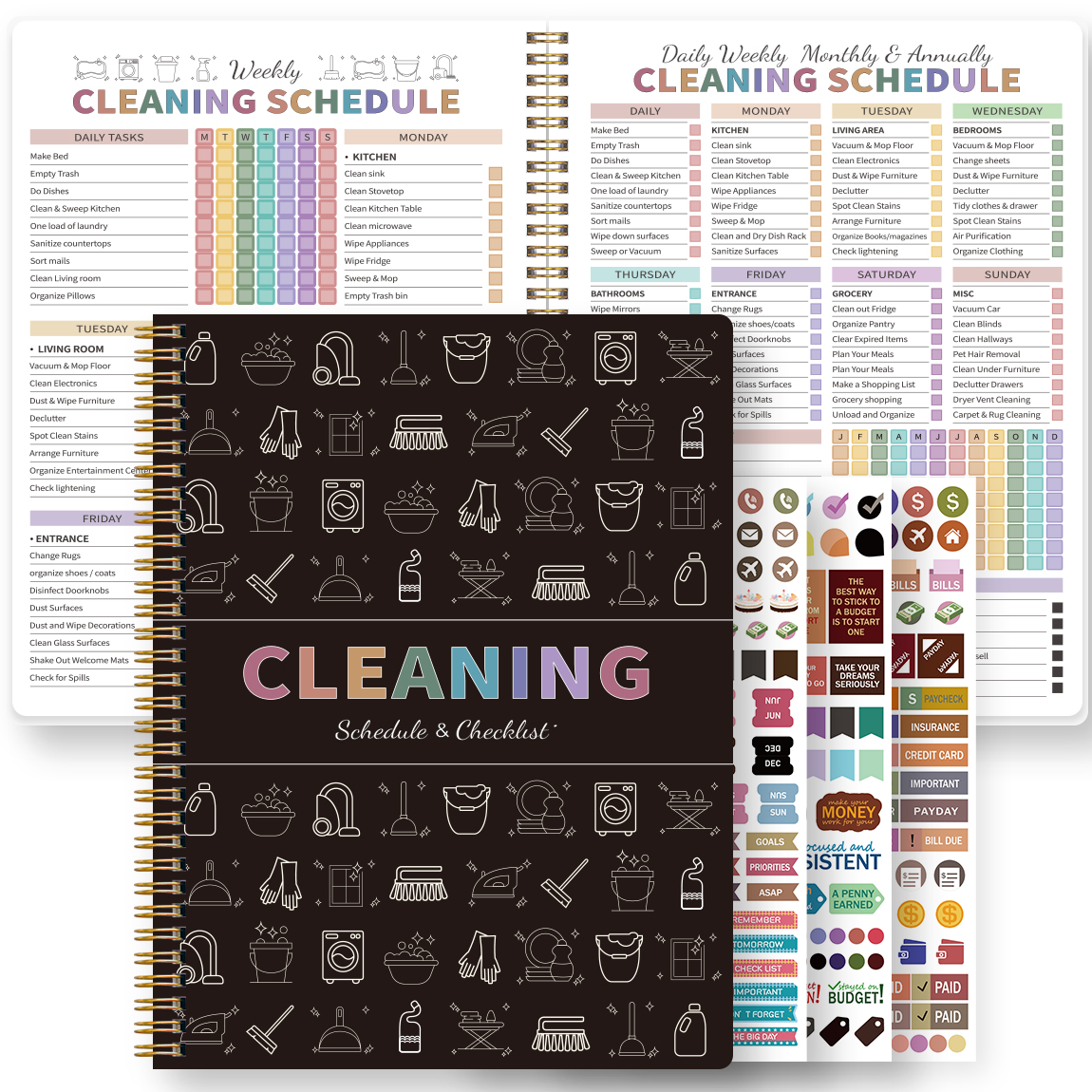 Planned Parenthood - Cleaning Planner Spiral Notebook A5 Weekly