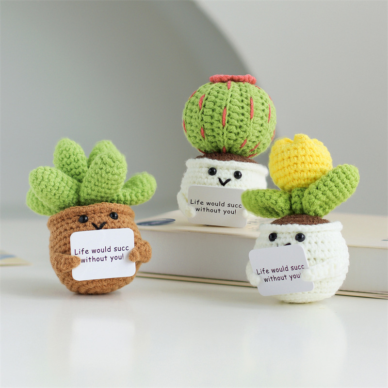 Mini Cute Crochet Flowers Fini - огляд і ціна Cactus Mix Pot