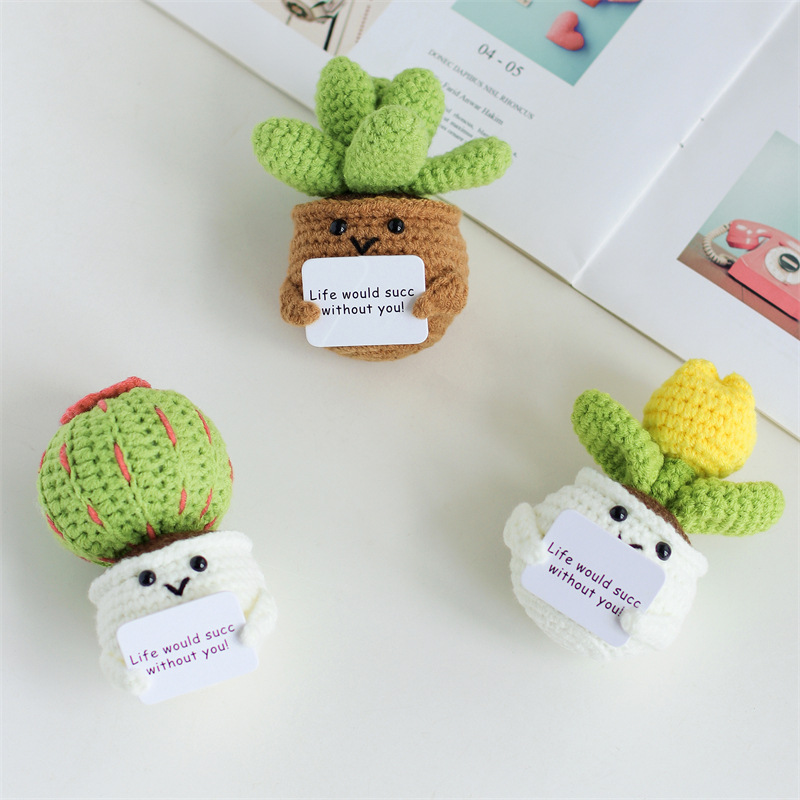 Mini Cute Crochet Flowers Fini - огляд і ціна Cactus Mix Pot