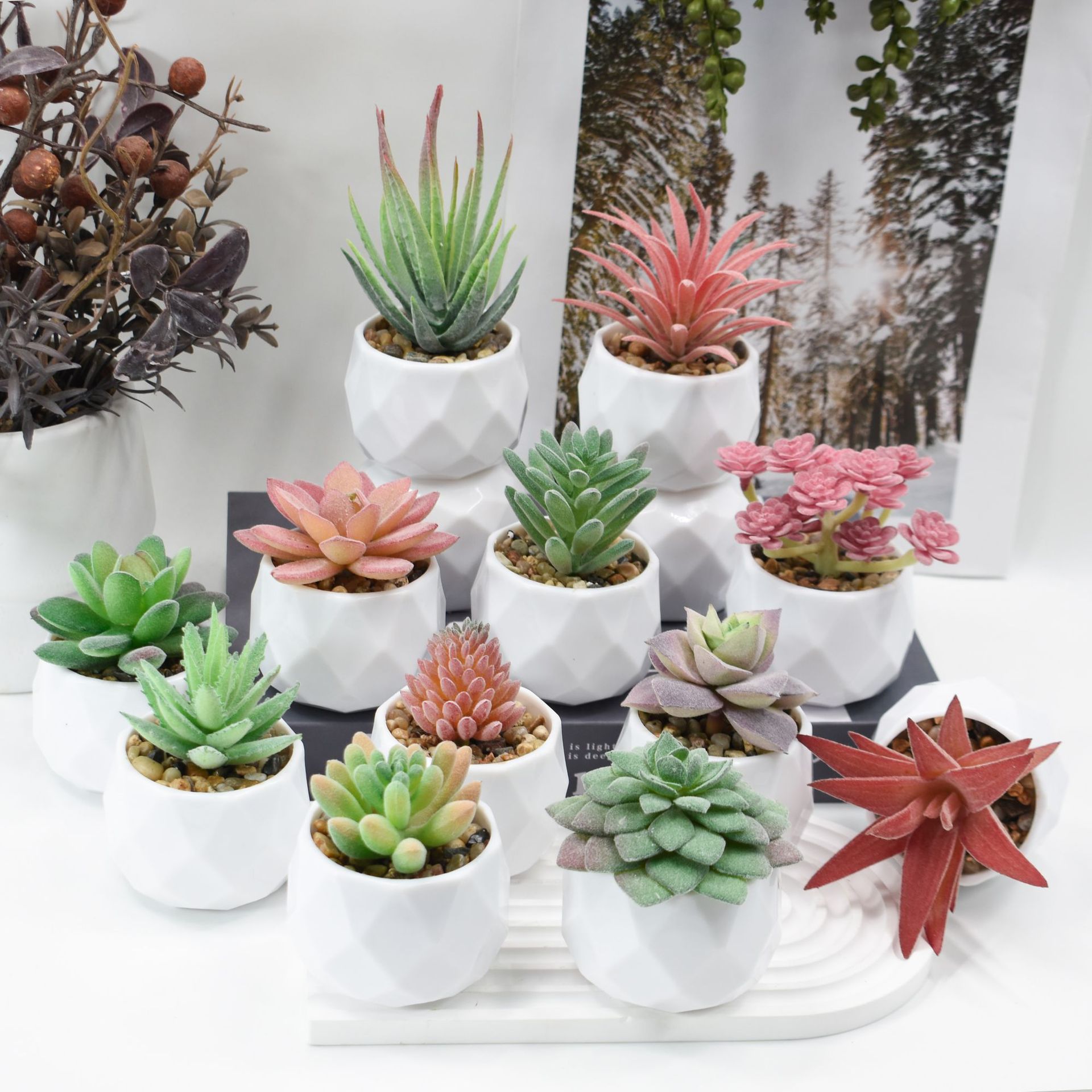 Mini Artificial Plants Simulat - огляд і ціна Cactus Mix Pot