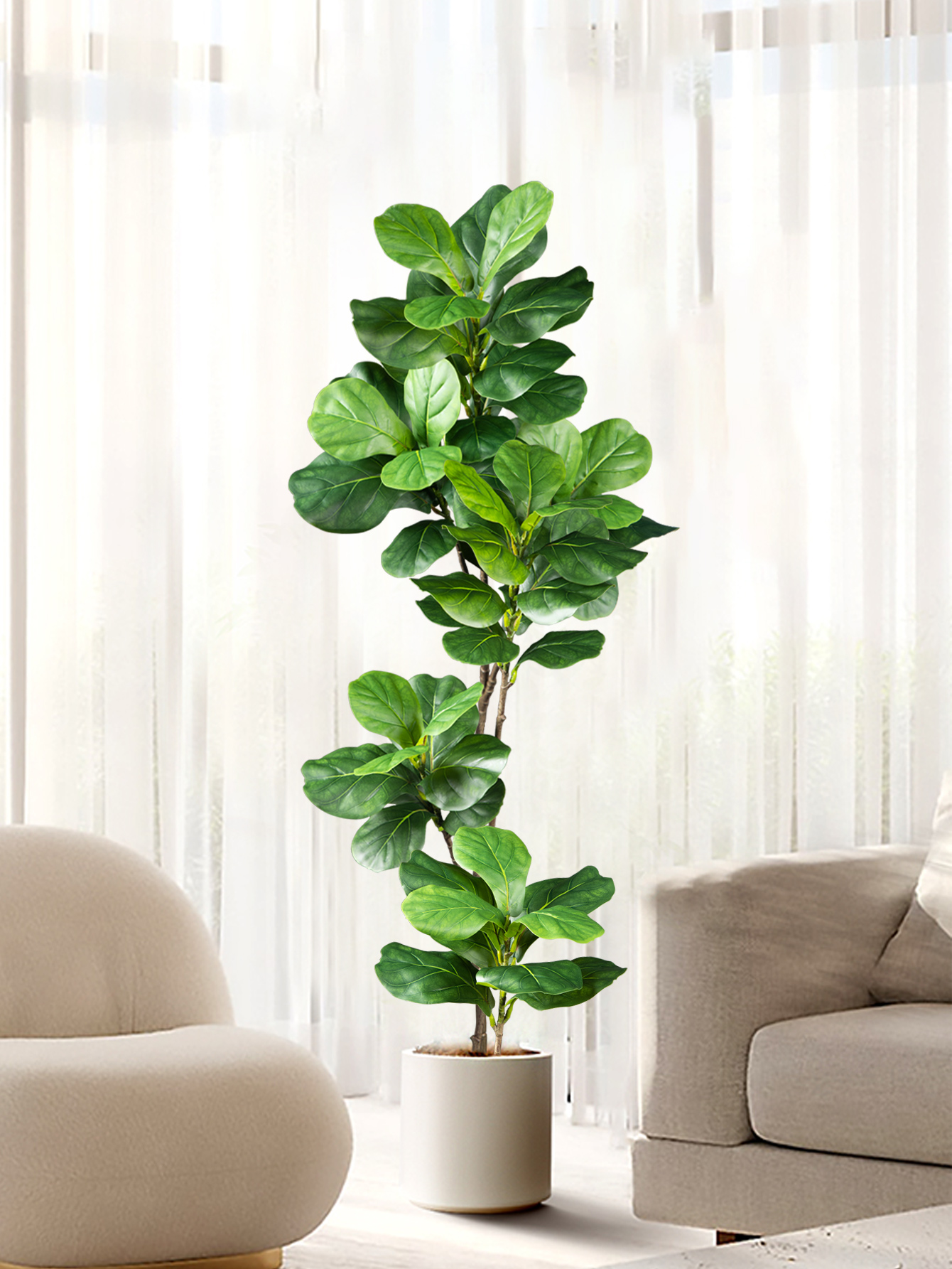 70-135cm Large Artificial Ficu - огляд і ціна Rubber Plant Ficus