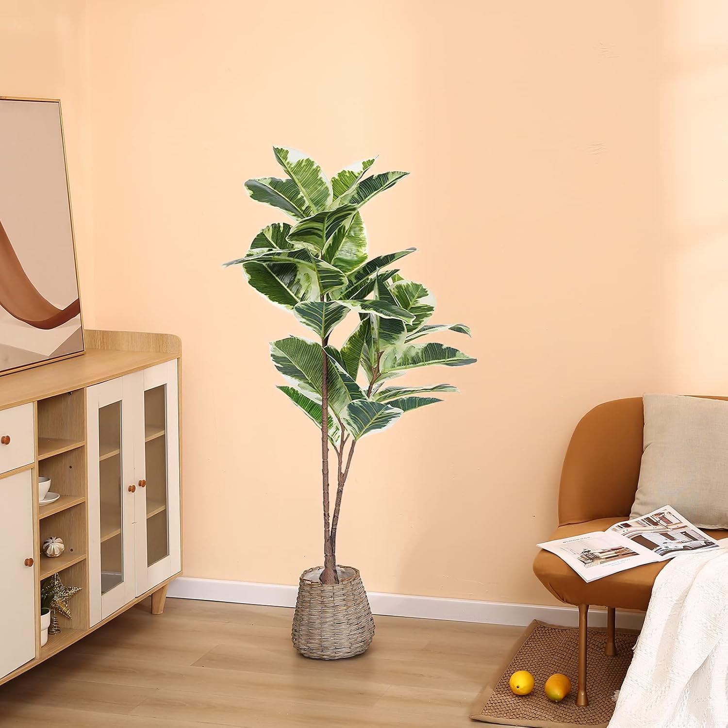 Artificial Rubber Tree Ficus P - огляд і ціна Rubber Plant Ficus