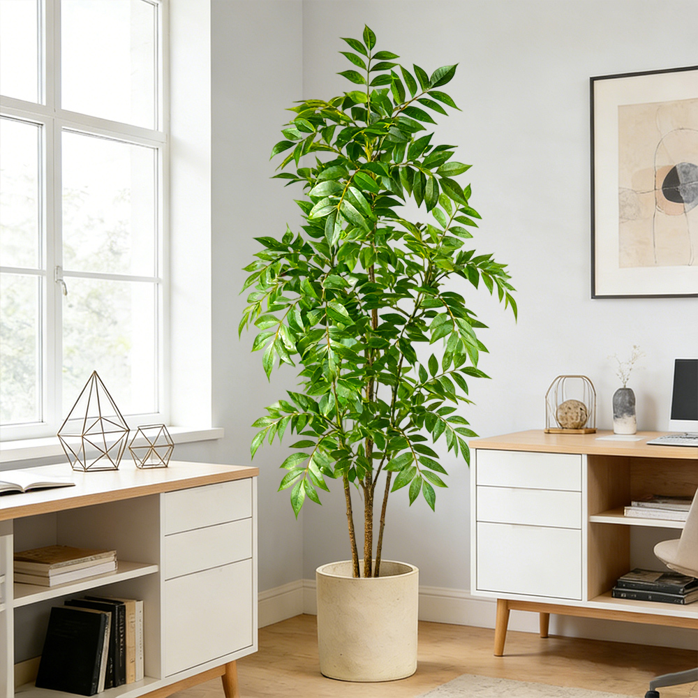 76-140cm Artificial Rubber Tre - огляд і ціна Rubber Plant Ficus