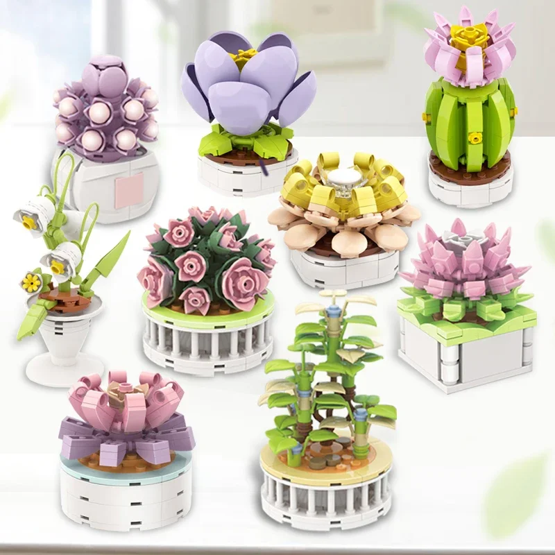 Block City DIY Potted Plants S - огляд і ціна Cactus Mix Pot
