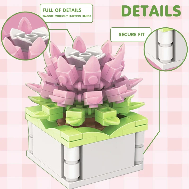 Block City DIY Potted Plants S - огляд і ціна Cactus Mix Pot