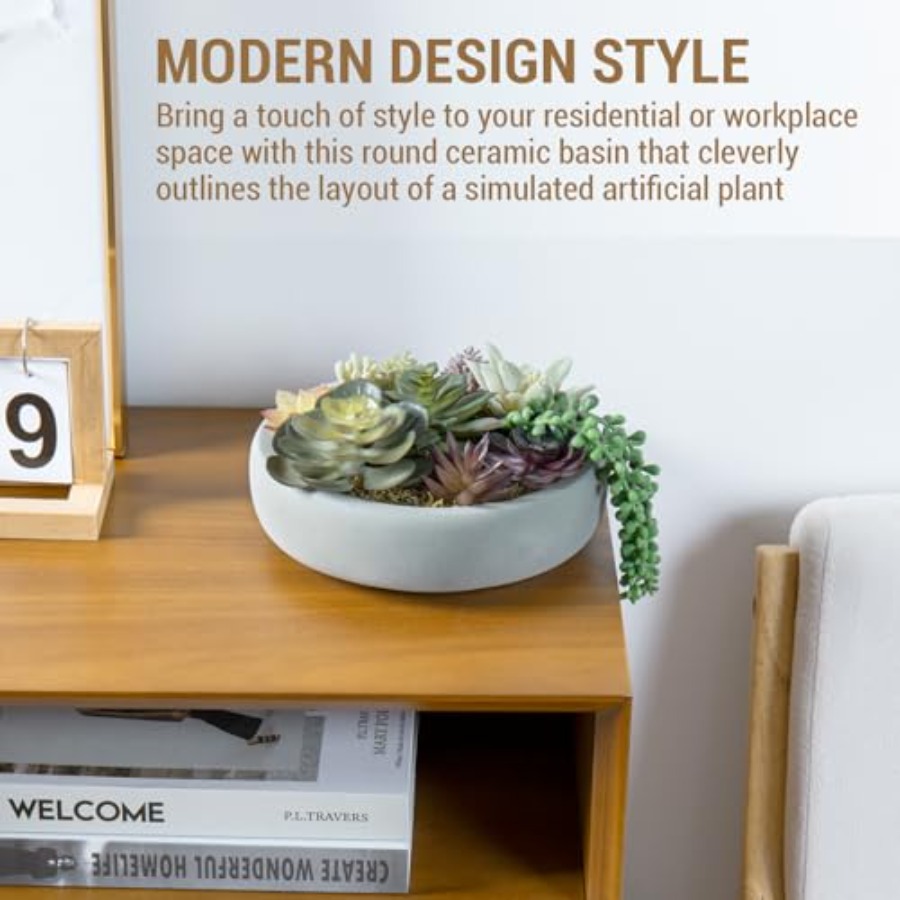 8 Inch Round Modern Artificial - огляд і ціна Succulent Arrangement Mini