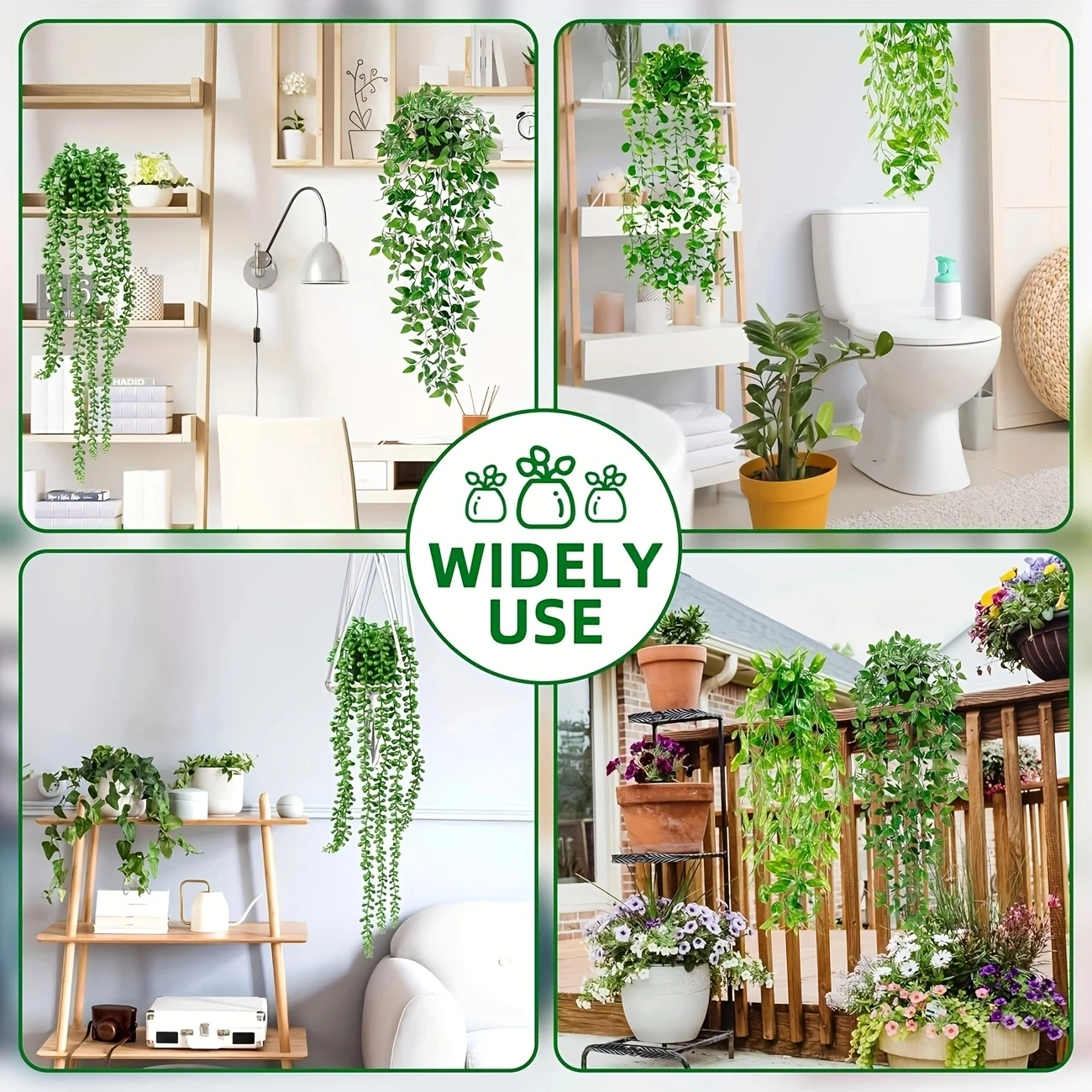Artificial hanging plants, euc - огляд і ціна String Of Pearls Plant