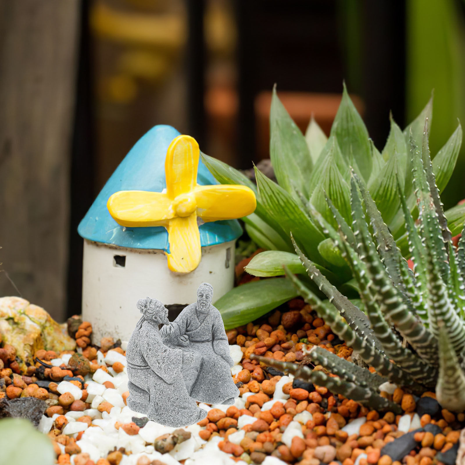 2Pcs Sandstone Micro Landscape - огляд і ціна Succulent Arrangement Mini