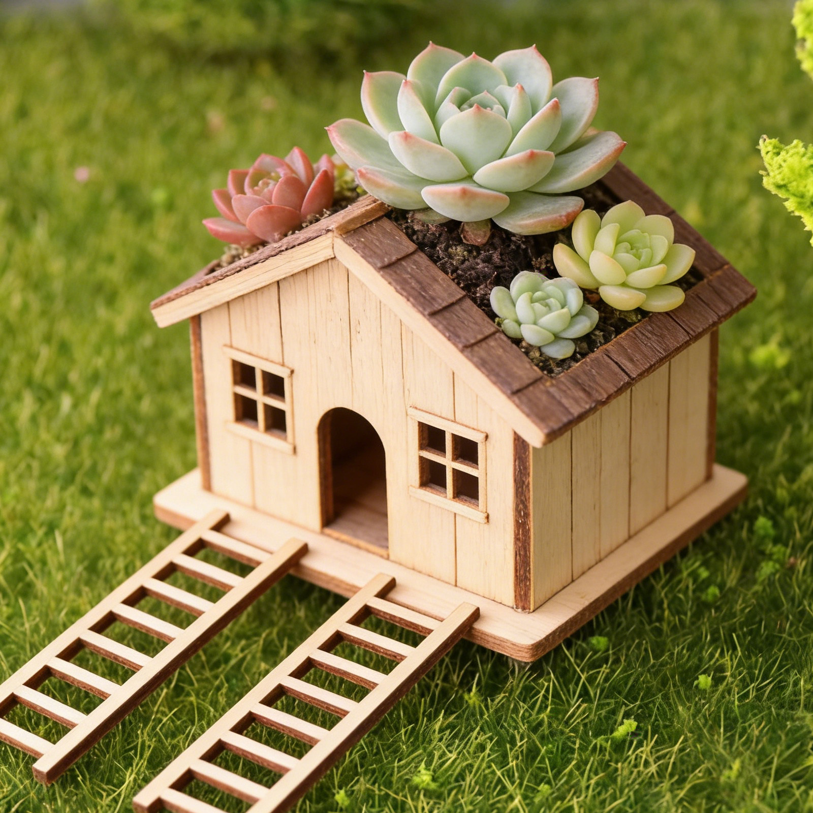 15Pcs Premium Wooden Mini Stai - огляд і ціна Succulent Arrangement Mini