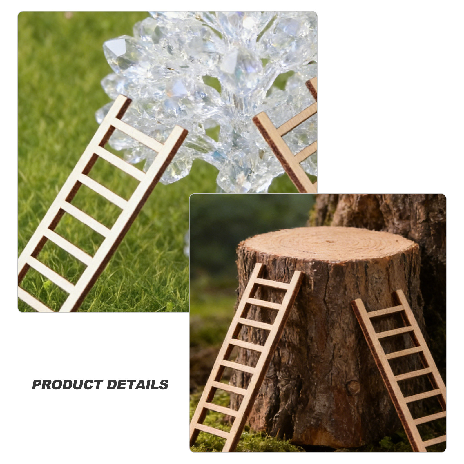 15Pcs Premium Wooden Mini Stai - огляд і ціна Succulent Arrangement Mini