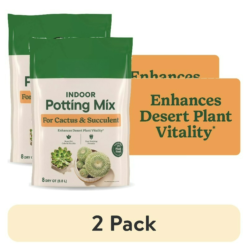 (2 pack)  Indoor Potting Mix f - огляд і ціна Cactus Mix Pot