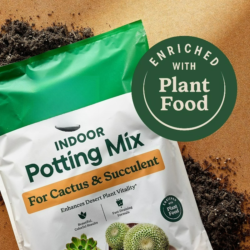 (2 pack)  Indoor Potting Mix f - огляд і ціна Cactus Mix Pot
