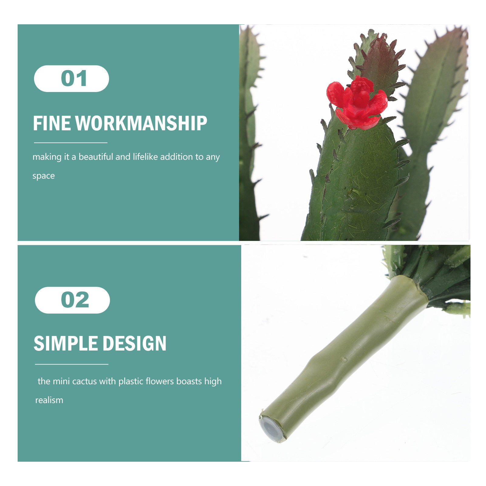 Lifelike Fake Cactus Plant Art - огляд і ціна Succulent Arrangement Mini