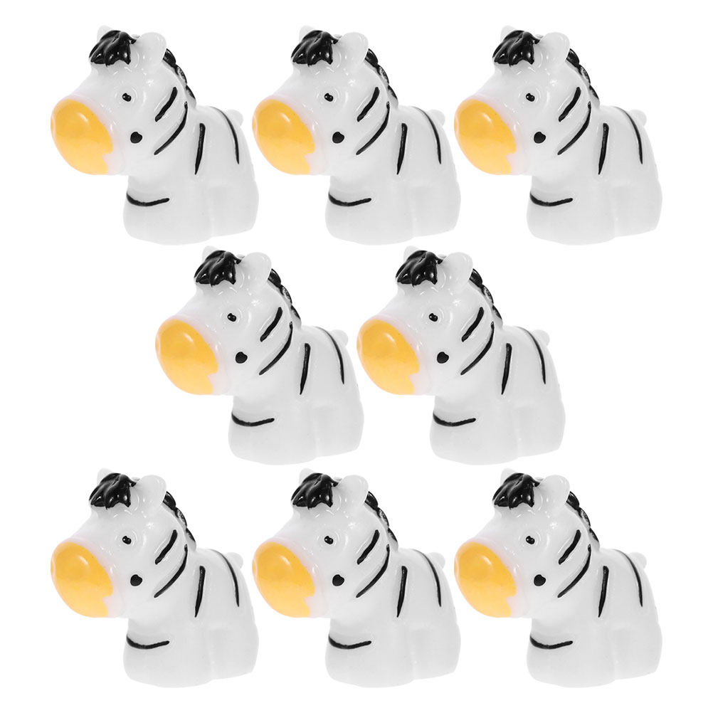 8Pcs Mini Zebra Resin Figures  - огляд і ціна Succulent Arrangement Mini
