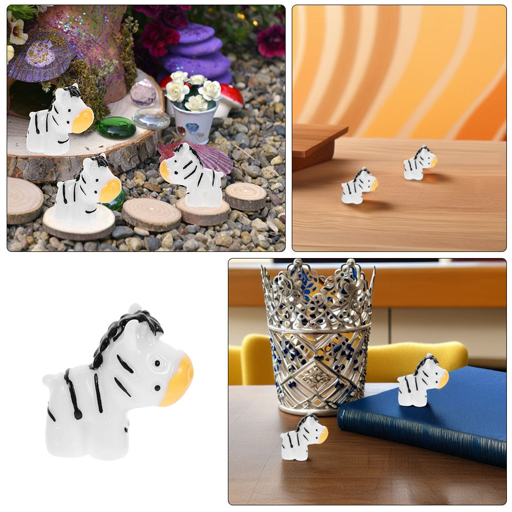 8Pcs Mini Zebra Resin Figures  - огляд і ціна Succulent Arrangement Mini
